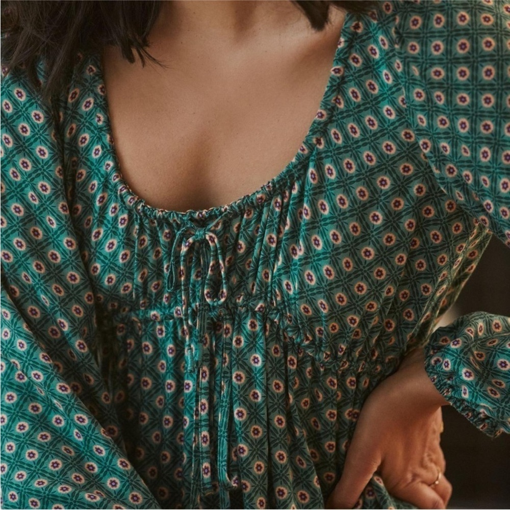 COPY - Anthropologie Adelaide Patterned Maxi Dress Medium - Picture 3 of 8
